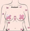 MINI BODY PASTIES 10PK FAUX PLEATHER PINK-0
