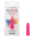 TURBO BUZZ Classic Mini Bullet in pink packaging, featuring 10 vibration functions, ideal for discreet, body-safe, waterproof stimulation.