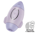 Satisfyer Mission Control Air Pulse Vibrator design showcasing air pulse and vibration features.
