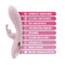 Blush Morgan Pink Rabbit Vibrator with dual vibration points and 10 vibration modes, designed for G-Spot and clitoral stimulation