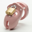 CB-X Mr Stubb Kit 1.75 Inch Pink Cock Cage with lock, designed for secure and discreet restraint.
