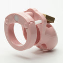 CB-X Mr Stubb Kit 1.75 Inch Pink Cock Cage close-up view of the chastity device in pink color.
