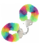 OUCH! HEAVY DUTY FLUFFY HANDCUFFS - MULTICOLOR 1-0