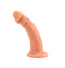 Vixen Creation Vixskin Mustang 7-inch realistic dildo in vanilla color with a flat base for solo and harness use.