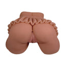 Always Horny Masturbator School Girl Pussy and Ass Brown showcasing detailed rear view with dual-entry design.