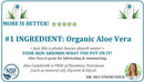 Aloe Cadabra Organic Lubricant advertising its natural aloe vera ingredient and benefits for skin moisturizing.