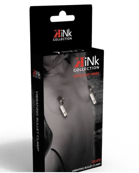 KINK COLLECTION VIBRATING NIPPLE CLAMPS SILVER-2
