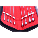 Kink Industries Rosebud Steel Urethral Sounds Kit showcasing polished steel sounds with distinctive tips in a protective case.