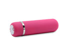 NU Sensuelle Joie Bullet Vibrator Pink on a white background, showcasing its sleek design and vibrant color.