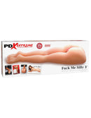 Pipedream Extreme Fuck Me Silly 3 Mega Masturbator packaging showcasing realistic lower-body mold.