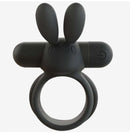 Screaming O Rechargeable O Hare Vibrating Ring Black featuring bunny ears design.