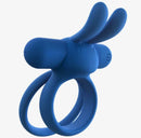 Screaming O Rechargeable O Hare XL Vibrating Ring Blue showcasing its unique design and comfortable fit