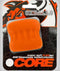 Oxballs CORE Orange Ice Silicone Ballstretcher in packaging.