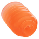 Pop Sock!™ Ribbed Orange Reversible Stroker with Multi-Textured Design for Sensational Solo Play