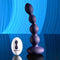Evolved Pleasure Orbit remote control vibrating and twirling bulbed shaft with a blue background