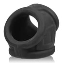 Oxsling Cocksling Silicone TPR Blend Black Ice support ring in black silicone material.
