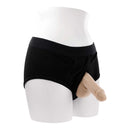 Evolved Novelties Stand to Pee Light STP Funnel displayed on a mannequin with black underwear.