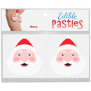 Kheper Games Santa Face Edible Pasties Cherry Flavor packaging featuring playful Santa face designs.