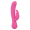 First Time® Rechargeable Bunny vibrator with dual stimulation and turbo boost feature in pink color.