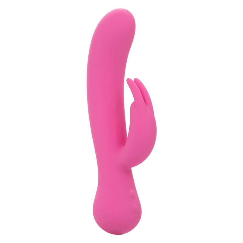 First Time® Rechargeable Bunny vibrator with dual stimulation and turbo boost feature in pink color.