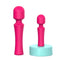 Glow Mini Power Wand in Pink with silky texture, compact design, and warming glow for intense pleasure and comfort.