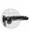 King Cock Vibrating Dildo with Balls, 9 inches, black, mounted for hands-free pleasure.