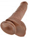 KING COCK 10 IN COCK W/BALLS TAN-2