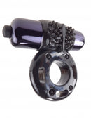 Fantasy C-Ringz Vibrating Super Ring Black, a vibrating cock ring designed for enhanced pleasure and erection support.