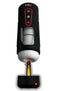 PDX ELITE Milk Me Hotter Intermittent Thrusting Stroker in Black showing powerful thrusting action and innovative design