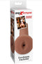 PDX Extreme Freshman Fuckslut Brown Stroker packaging with realistic design for adult pleasure