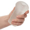 Hand holding the clear component of the Peak Edging Kit - Complete Male Enhancement and Stimulation System.