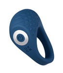 Performance Plus Dual Flex Pro Vibrating Cock Ring Blue, a flexible vibrating cock ring designed for enhanced pleasure.