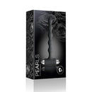 Petite Sensations Pearls Vibrating Anal Beads Black packaging with an elegant design featuring soft silicone beads.