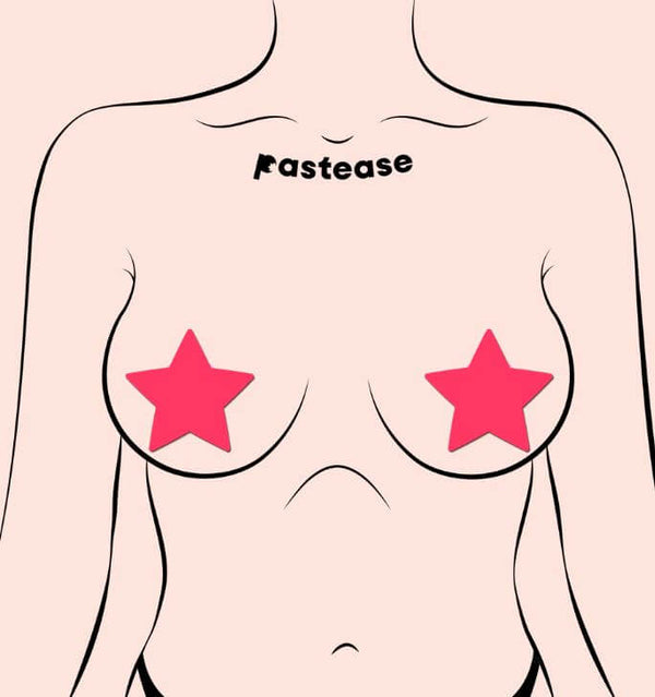 PASTEASE STAR GLOW IN THE DARK NEON PINK-0