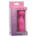 First Time Rechargeable Massager - 10 Functions, Flexible Neck, Waterproof, Pink, Packaging
