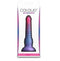 Colours Silicone Stacked Dildo 6 inches in pink and blue, crafted from high-quality liquid silicone, designed for enhanced pleasure.