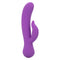 First Time® Rechargeable Pleaser in purple with dual stimulation design and turbo boost function, waterproof.