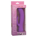 First Time® Rechargeable Pleaser Dual Stimulation Turbo Boost Waterproof Vibrator in Packaging