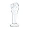 Gläs 5 Inch Glass Fist Butt Plug with realistic hand texture and tapered base for secure play