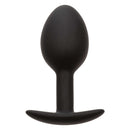 Weighted silicone plug with ergonomic design for enhanced sensory pleasure.