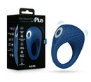Performance Plus Dual Flex Pro Vibrating Cock Ring Blue with packaging, designed for enhanced pleasure and comfort.