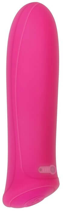 Pretty In Pink Mini Vibrator, powerful bullet vibe, 7 vibration settings, compact, rechargeable, silicone, waterproof design.