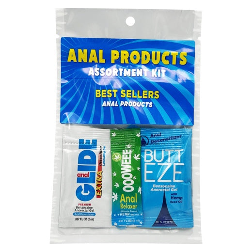 Anal Products Assortment Kit featuring best-selling anal health essentials for comfort and pleasure.