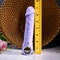 Evolved Purple Fantasy Vibrator with chrome-finished handle placed beside a ruler, showcasing its realistic design and multi-speed functionality.