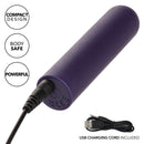 Turbo Buzz™ Rounded Bullet Vibrator in Purple with USB Charging Cord, Compact Design, Body-Safe and Powerful 10-Function Stimulator