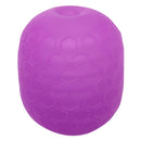 Pop Sock!™ Textured Purple Stroker Dual-Texture Reversible Masturbator in vibrant purple with a unique hexagonal pattern.