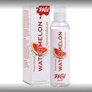 Wet Flavored Juicy Water Based Lubricant 3.1 Oz bottle and packaging with watermelon design.