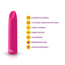 FIXATION HOT PINK POWERFUL LIPSTICK BULLET VIBE-4