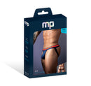 Male Power Soo Cumfy Jock Small Medium Navy packaging featuring stylish design and comfort.