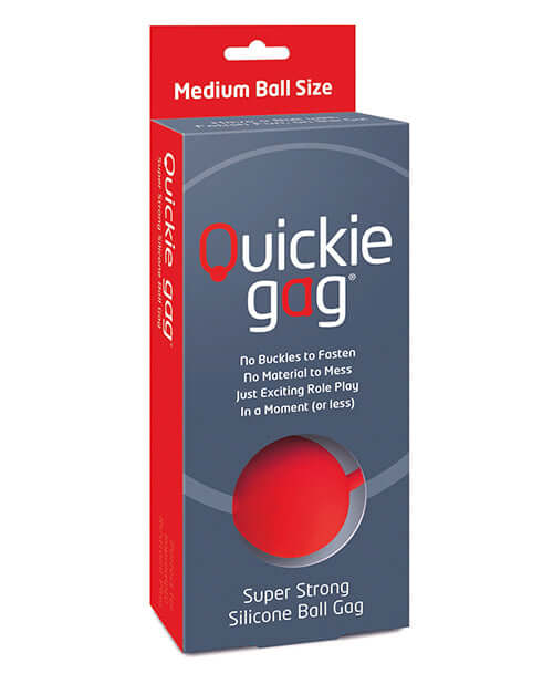 QUICKIE BALL GAG MEDIUM RED-0